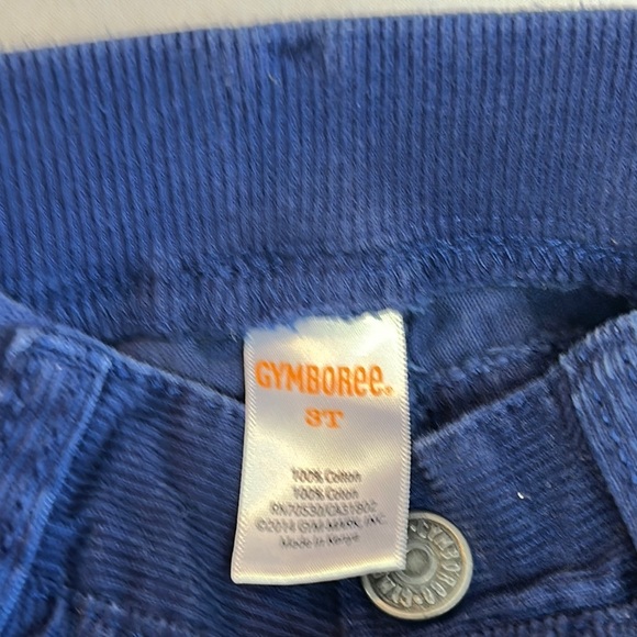 Gymboree Blue Straight-Leg corduroy pants - Picture 2 of 3